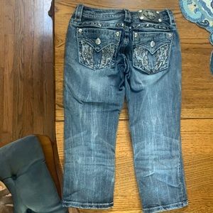 Miss Me Capri Length Jeans Sz 25, excellent cond